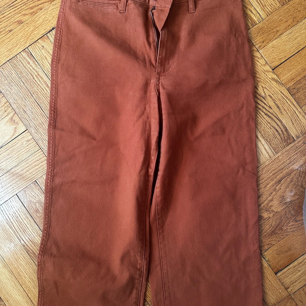 Madewell Rust Pants - SLIM EMMETT
WIDE-LEG CROP Size 31
